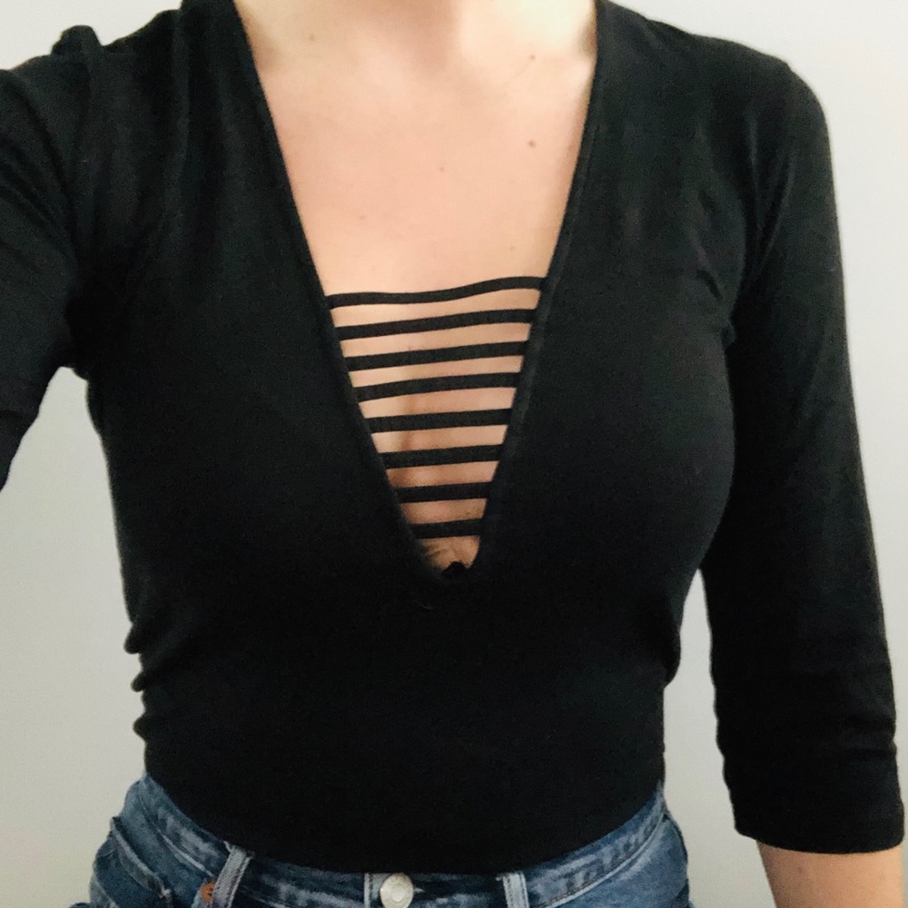 Express Deep V-neck Top